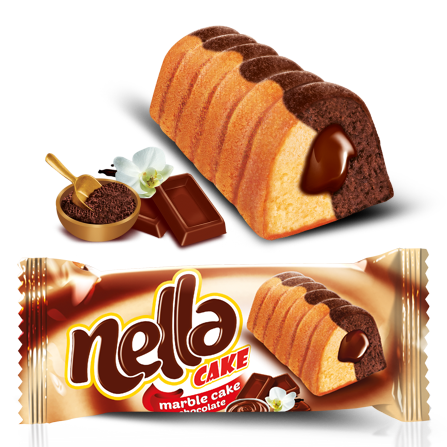 Nella Marble Cake With Chocolate Filled