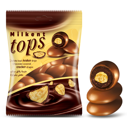 Tops Chocolate covered Cracker dragee